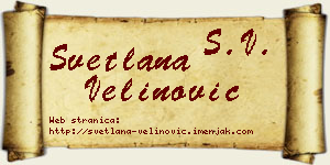 Svetlana Velinović vizit kartica